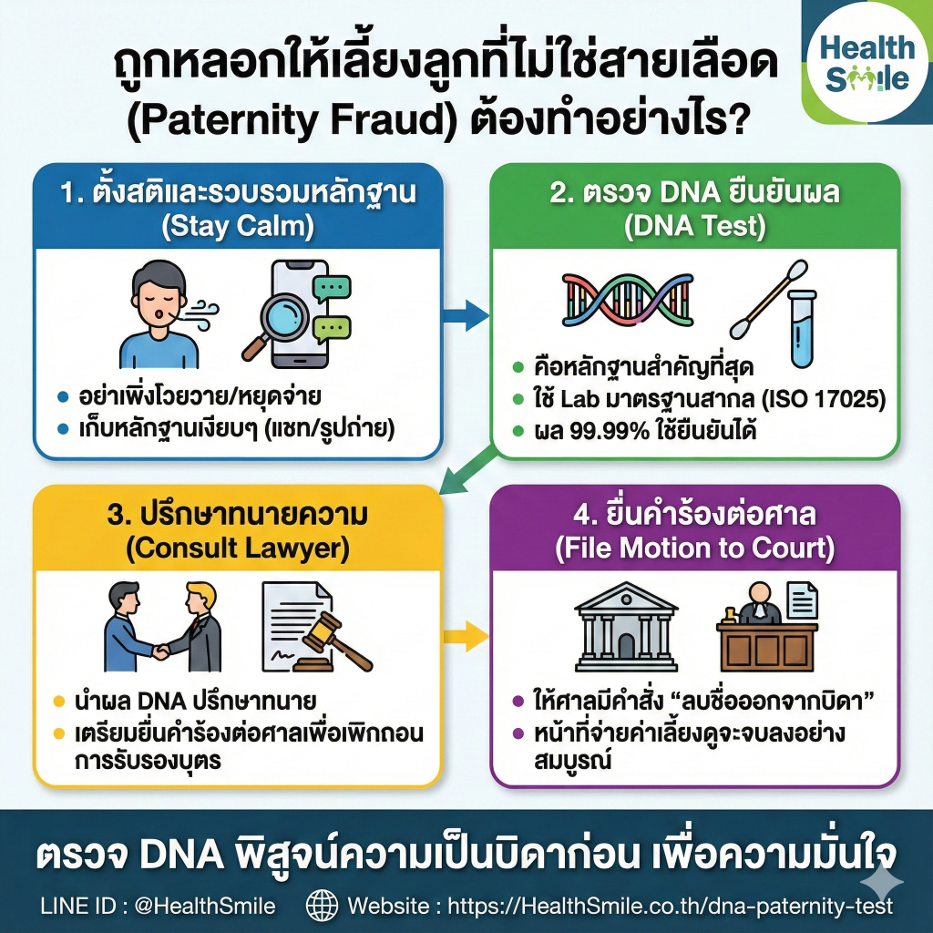 หากถูกหลอกให้เลี้ยงเด็กที่ไม่ใช่ลูก (Paternity Fraud) ต้องทำอย่างไร